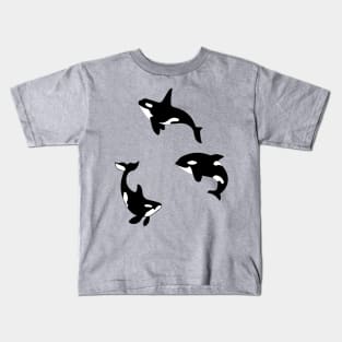 Three Orca Killer Whales Funny Kids T-Shirt